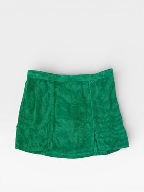 AERIE Women's Green Corduroy Pull On Skirt Size XS